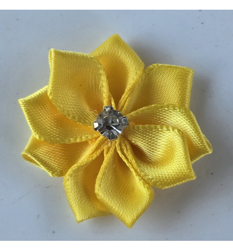 Stoff Blume gelb