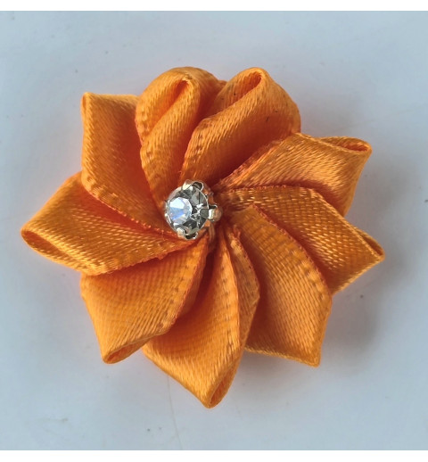 Stoff Blume orange