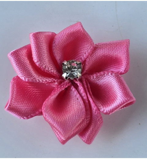 Stoff Blume pink