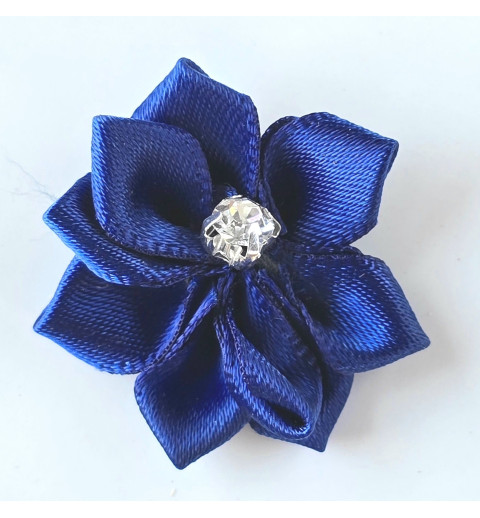 Stoff Blume blau