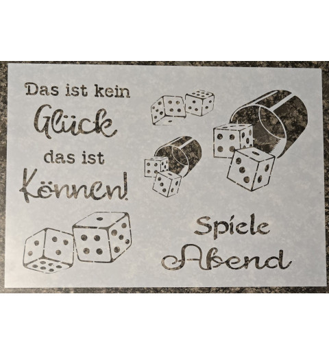 Schablone " Das ist kein Glück...... "