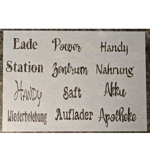 Schablone " Ladestation "