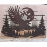 Teelicht Balken Adler/Mond