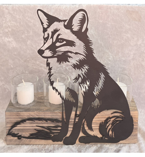 Teelicht Balken Fuchs