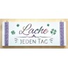 Schild "Herzlich Willkommen"/Hirsche, Berge/grün