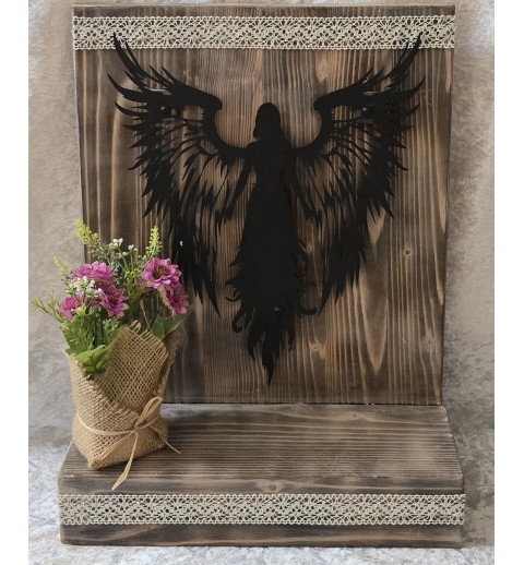 Schild stehend Engel mit LED's