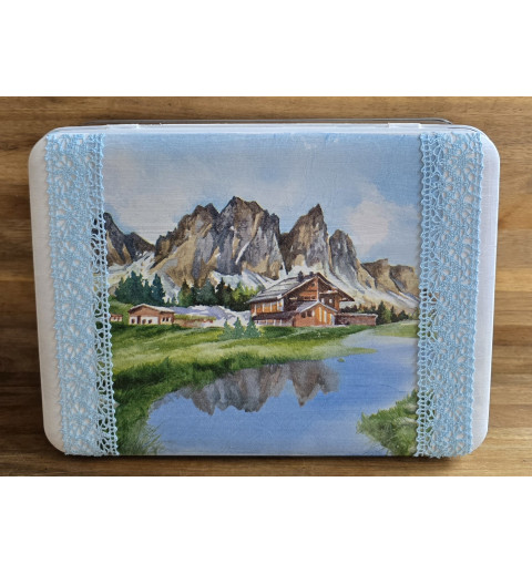 Alu Dose Berglandschaft/hellblau