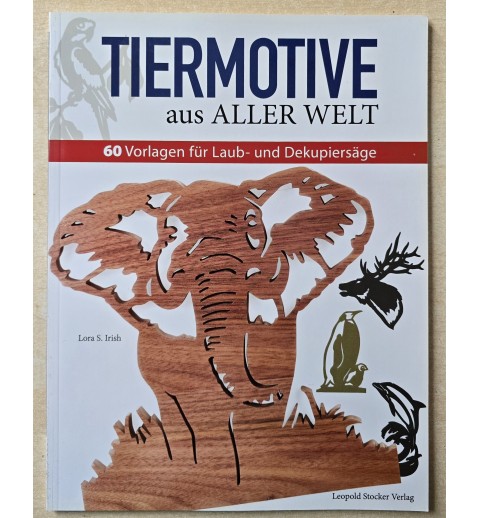Buch mit Tier Motiven für Laub und Dekupiersäge