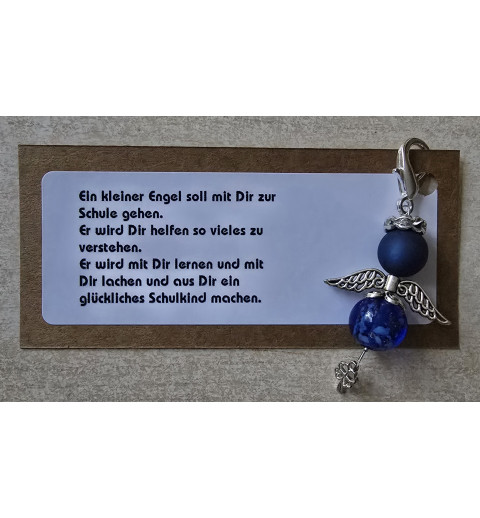 Engel " Ein kleiner Engel/Schulkind"  blau