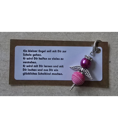 Engel " Ein kleiner Engel/Schulkind"  pink