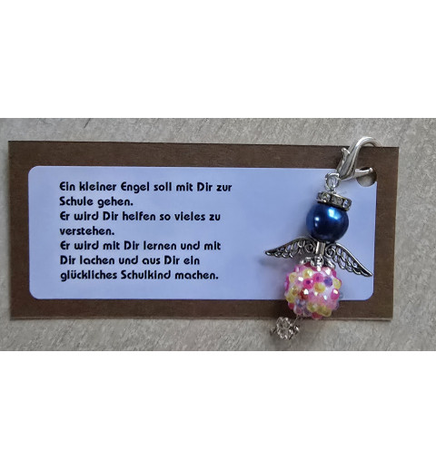 Engel " Ein kleiner Engel/Schulkind"  blau/bunt