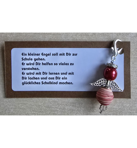 Engel " Ein kleiner Engel/Schulkind"  rot