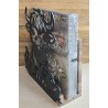 Servietten-Halter Hochlandrind gräuchte Eiche