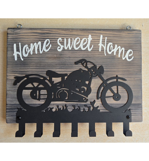 Garderobe Motorrad "Home Sweet Home"