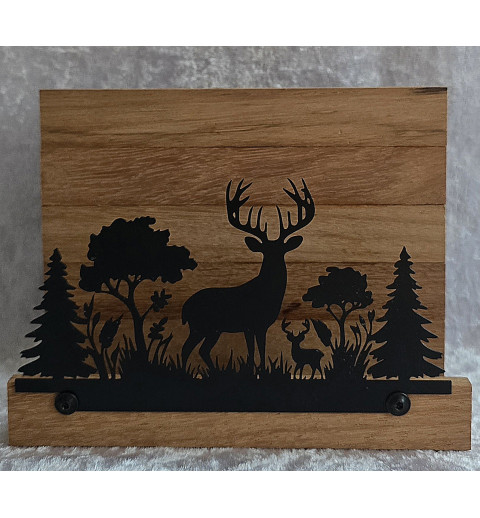 Servietten-Halter Hirsch Rot Eiche
