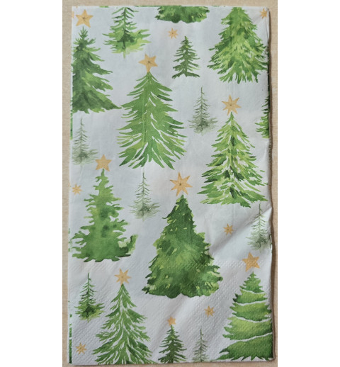 Serviette Weihnachtsbäume