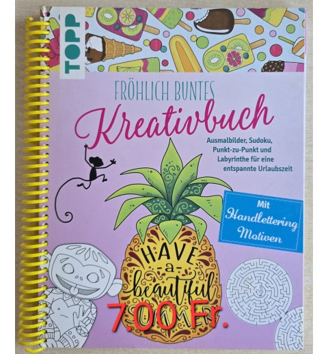 Fröhlich buntes Kreativbuch