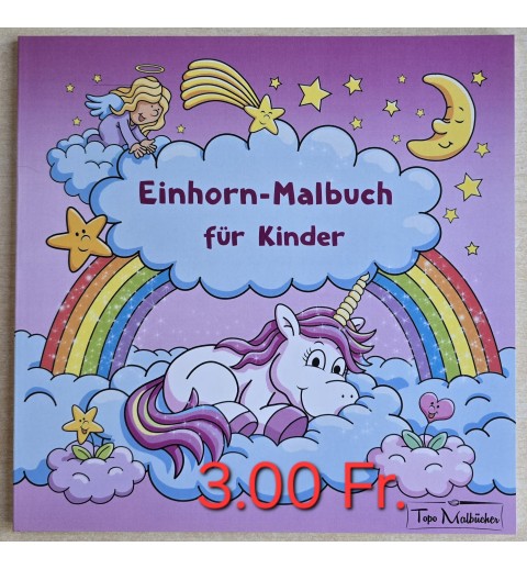 Einhorn Malbuch für Kinder