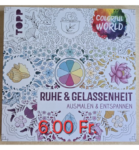 Ruhe und Gelassenheit Ausmalen und Entspannen