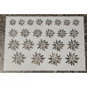 Schablone 4 Reihen Edelweiss