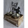 Hunde Futternapf Yorkshire Terrier Schoko Eiche