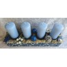 Adventsgesteck blau
