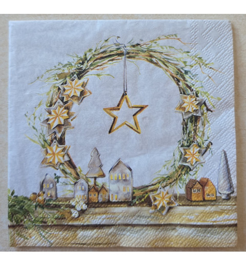 Serviette Weihnachts Deko mit Stern