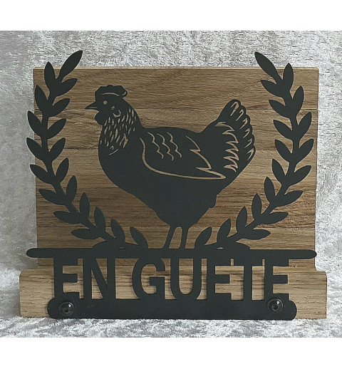 Servietten-Halter Huhn Eiche