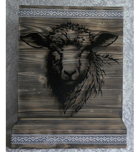 Schild stehend Schaf mit LEDs