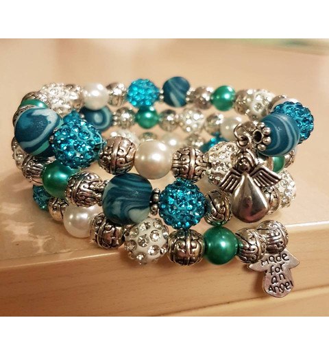 Wickelarmband türkis