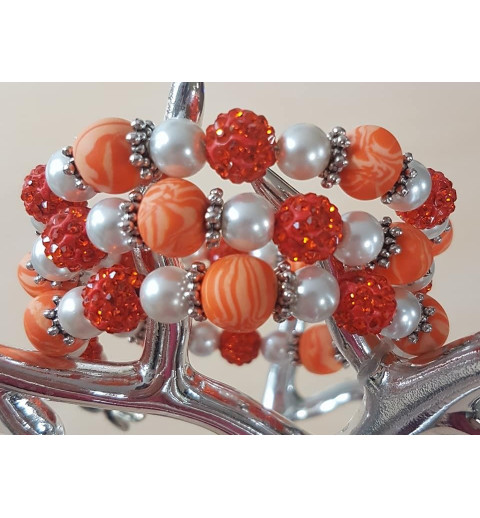 Wickelarmband orange