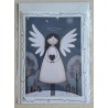 Karte Engel blau-creme 3
