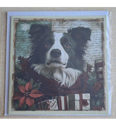 Karte Weihnachts Hund 5