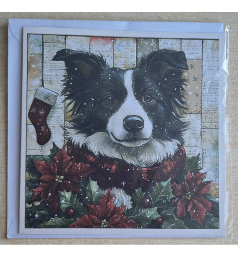Karte Weihnachts Hund 8