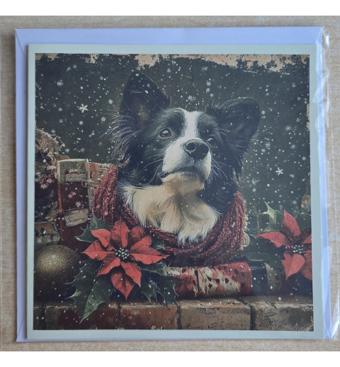 Karte Weihnachts Hund 10