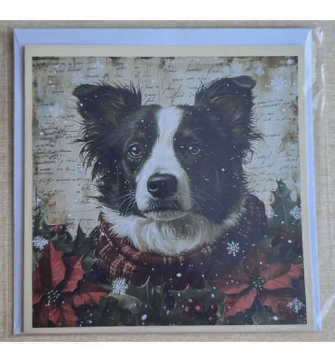 Karte Weihnachts Hund 11