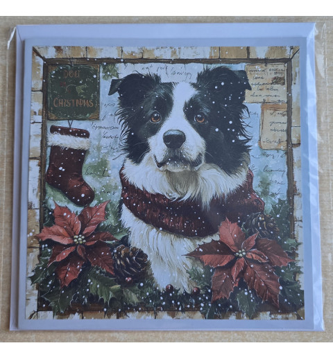 Karte Weihnachts Hund 14