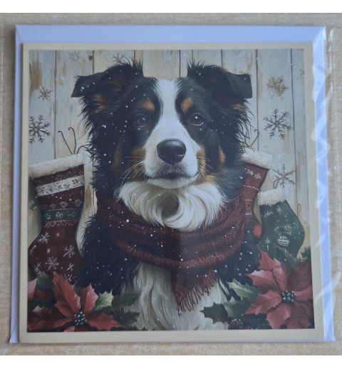 Karte Weihnachts Hund 15