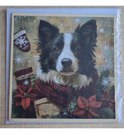 Karte Weihnachts Hund 16