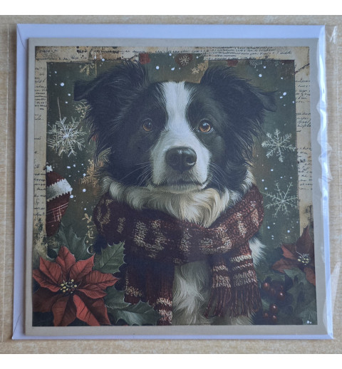 Karte Weihnachts Hund 17