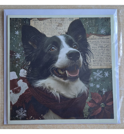 Karte Weihnachts Hund 19
