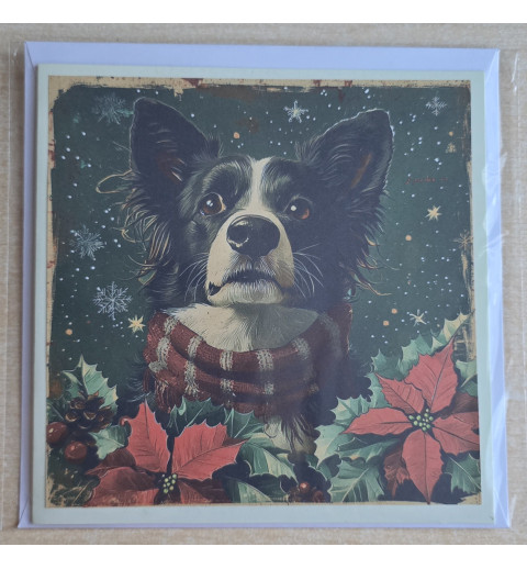 Karte Weihnachts Hund 22