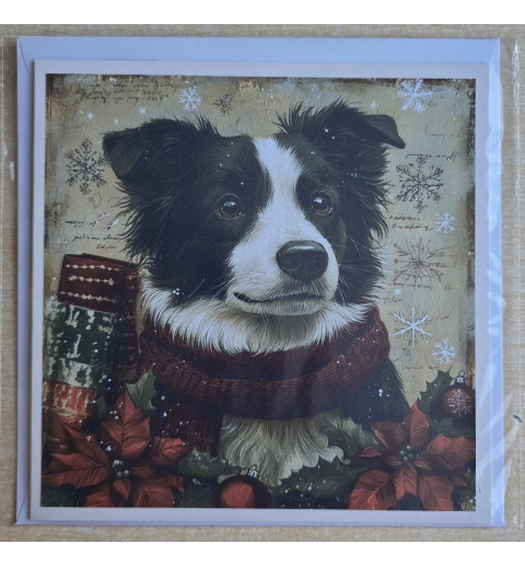 Karte Weihnachts Hund 26