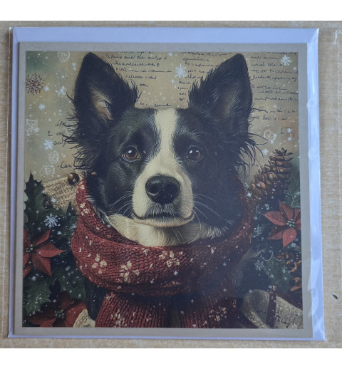 Karte Weihnachts Hund 27