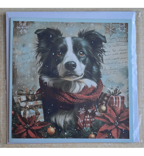 Karte Weihnachts Hund 29
