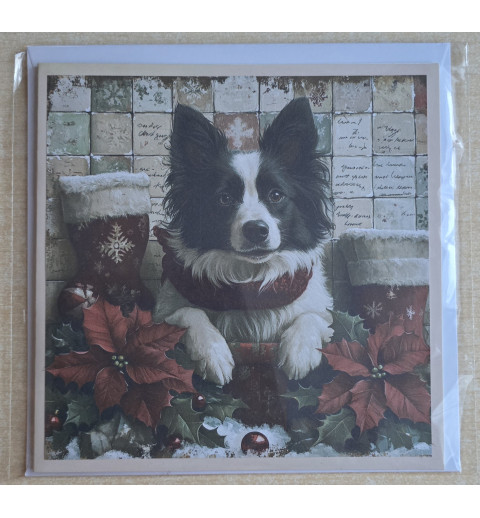 Karte Weihnachts Hund 35