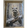 Karte Waschbär/Winterwald