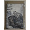 Karte Schneeleopard/Winterwald