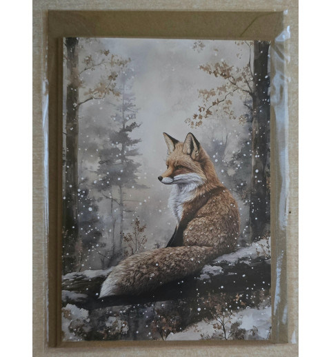 Karte Fuchs/Winterwald