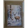 Karte Hirsch im Winterwald 3